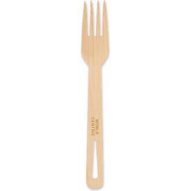 World Centric® Mediumweight Forks Bamboo Natural 2000/Carton