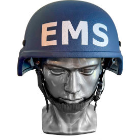 EDI-USA MICH Style EMS/EMT Ballistic Helmet Level III-A Ballistic Resistance Navy Blue M 