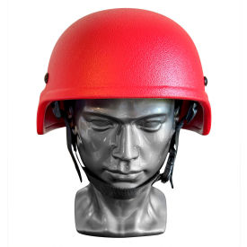 EDI-USA MICH Style Fire Ballistic Helmet Level III-A Ballistic Resistance Red XL 
