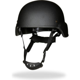 EXECUTIVE DISTRIBUTORS INTERNATIONAL EH-0881-BL EDI-USA MICH (ACH) Style Ballistic Helmet, Level III-A Ballistic Resistance, Large , Black image.
