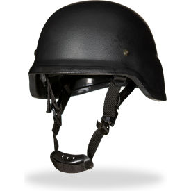 EXECUTIVE DISTRIBUTORS INTERNATIONAL EXH-0072-BL EDI-USA PASGT Style Ballistic Helmet, Level III-A Ballistic Resistance, Large , Black image.
