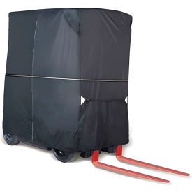 Eevelle® Fork-Stor™ Forklift Storage Cover Marine Grade Polyester 100""L x 45""W Black