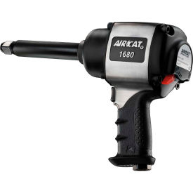 Florida Pneumatic Mfg Corp. 1680-A-6 Aircat Heavy-Duty Twin Hammer Composite Air Impact Wrench, 3/4" Drive Size, 1600 Max Torque image.