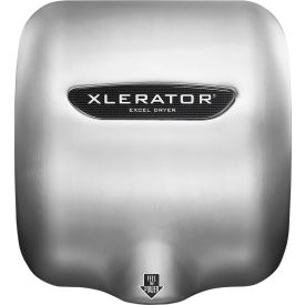 Excel Dryer Inc 604161AH Xlerator® Automatic Hand Dryer W/Noise Reduction & HEPA Filter, Brushed Stainless, 110-120V image.