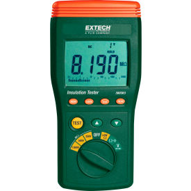 Flir Commercial Systems, Inc 380363 Extech 380363 Digital High Voltage Insulation Tester, Green/Orange, 999V, 9.3"L image.