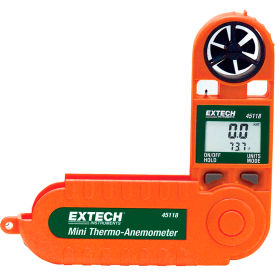 Mini Thermo-Anemometer, Orange/Green, Vane Sensor, 5.25"L view 2