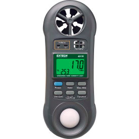 Hygro-Thermo-Anemometer-Light Meter, Digital, 6.1"L view 2