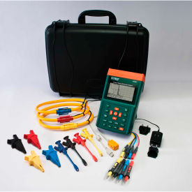 Flir Commercial Systems, Inc PQ3350-3 Extech PQ3350-3 Power & Harmonics Analyzers, Orange/Green, Case Included, 40 oz. image.