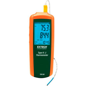 TM100 Type K/J Single Input Thermometer, Orange/Green view 2