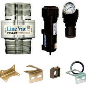 Threaded Line Vac Kit, Aluminum, 58.5 CFM, 2-1/2" NPT view 2