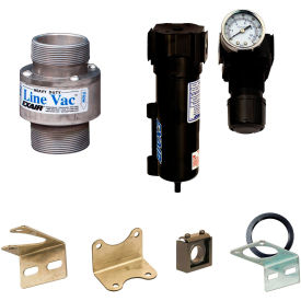 Heavy Duty Threaded Line Vac Kit, Hardened Alloy, 75 CFM, 2" NPT view 2