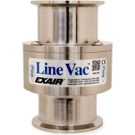 Exair® Sanitary Flange Line Vac 316 Stainless Steel 68.5 CFM 3" Hose 