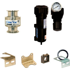 Exair® Sanitary Flange Line Vac Kit 316 Stainless Steel 45 CFM 2" Hose 