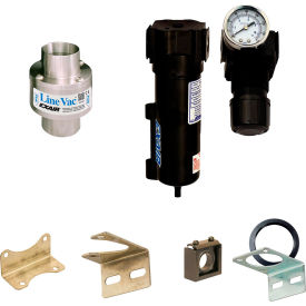 Line Vac Kit, Stainless Steel, 58.5 CFM, 2-1/2" Hose view 2
