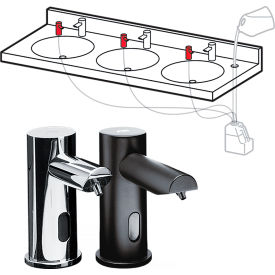 Asi Group 10-0390-1A-41 ASI® EZ Fill™Multi Feed Liquid Soap Dispenser Heads, Battery Not Incl, Black image.