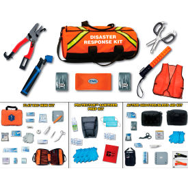EMI - EMERGENCY MEDICAL INTERNATIONAL 528 EMI Disaster Response Kit with S.T.A.T. Tourniquet "A", Black image.