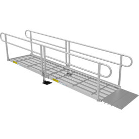 Ez-Access P3G-SEM12 EZ-ACCESS PATHWAY 3G Wheelchair Ramp Kit, 12FT, 36" Use W, Expanded Metal, Two-Line Handrail, 3/PK image.
