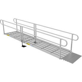 Ez-Access P3G-SEM14 EZ-ACCESS PATHWAY 3G Wheelchair Ramp Kit, 14FT, 36" Use W, Expanded Metal, Two-Line Handrail, 3/PK image.