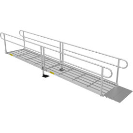 Ez-Access P3G-SEM16 EZ-ACCESS PATHWAY 3G Wheelchair Ramp Kit, 16FT, 36" Use W, Expanded Metal, Two-Line Handrail, 3/PK image.