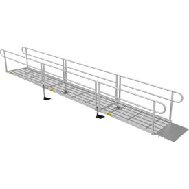 Ez-Access P3G-SEM22 EZ-ACCESS PATHWAY 3G Wheelchair Ramp Kit, 22FT, 36" Use W, Expanded Metal, Two-Line Handrail, 3/PK image.