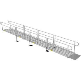 Ez-Access P3G-SEM26 EZ-ACCESS PATHWAY 3G Wheelchair Ramp Kit, 26FT, 36" Use W, Expanded Metal, Two-Line Handrail, 3/PK image.