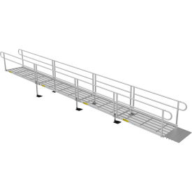 Ez-Access P3G-SEM28 EZ-ACCESS PATHWAY 3G Wheelchair Ramp Kit, 28FT, 36" Use W, Expanded Metal, Two-Line Handrail, 3/PK image.
