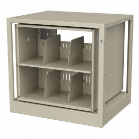 Rotary File Cabinet Adder Unit Legal 1 Shelves Bone White