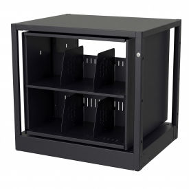 Rotary File Cabinet Adder Unit Legal 1 Shelves Black