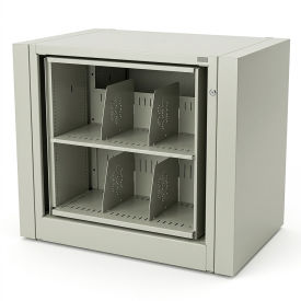 Rotary File Cabinet Starter Unit Legal 1 Shelves Bone White