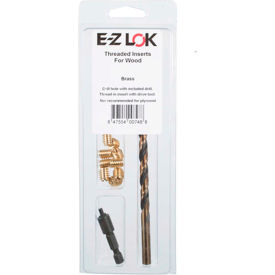 E-Z Knife Threaded Insert Installation Kit for Hard Wood - Brass - 6-32 - EZ-400-006