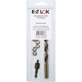 E-Z Lok EZ-400-008-CR E-Z Knife™ Threaded Insert Installation Kit for Hard Wood - Stainless - 8-32 - EZ-400-008-CR image.