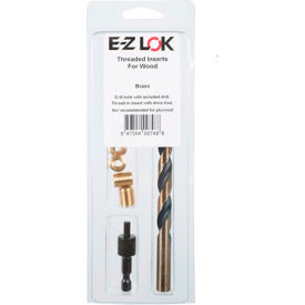 E-Z Knife Threaded Insert Installation Kit for Hard Wood - Brass - 10-32 - EZ-400-332