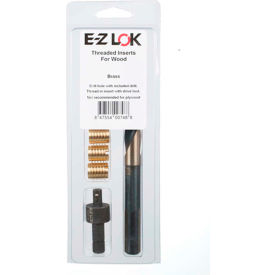 E-Z Lok EZ-400-5 E-Z Knife™ Threaded Insert Installation Kit for Hard Wood - Brass - 5/16-18 - EZ-400-5 image.
