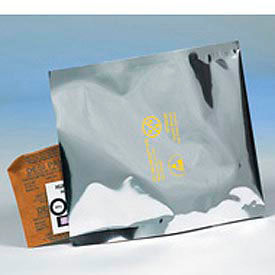 Global Industrial B41013 Global Industrial™ Moisture Barrier Bags, 12"W x 16"L, 3.6 Mil, Silver, 100/Pack image.