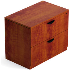 Global Industries Otg SL3622LF-ADC Offices To Go™ Two Drawer Lateral File in Dark Cherry - Executive Modular Furniture image.