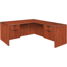 Regency 60 Inch L Desk with 47 Inch Right Return in Cherry - Manager Series 