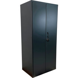 Valley Craft Access Control Bin & Shelf Cabinet 126 Bins All-Welded 48"W x 24"D x 78"H Gray 