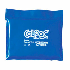 Fabrication Enterprises Inc 00-1504-12 ColPaC® Blue Vinyl Reusable Cold Pack, Quarter Size 5" x 7", 12/PK image.
