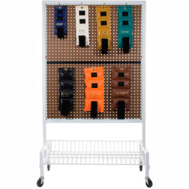 Fabrication Enterprises Inc 10-0150 Double-Sided Mobile Weight Rack For Cuff® Weights, Includes (22) 6" Hooks, 500 lb. Capacity image.