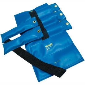 Pouch Adjustable Wrist and Ankle Weight, 20 lb., Blue, 1 Set