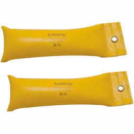 Fabrication Enterprises Inc 10-0359-2 CanDo® SoftGrip® Hand Weight, 7 lb., Yellow, 1 Pair image.