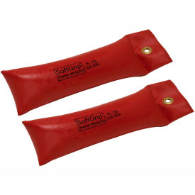 Fabrication Enterprises Inc 10-0360-2 CanDo® SoftGrip® Hand Weight, 7.5 lb., Red, 1 Pair image.
