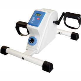 Fabrication Enterprises Inc 10-0717 CanDo® Deluxe Pedal Exerciser with LCD Monitor image.