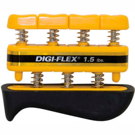 Fabrication Enterprises Inc 10-0740 CanDo® Digi-Flex® Hand/Finger Exerciser, Yellow, X-Light image.