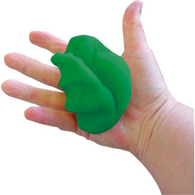 Fabrication Enterprises Inc 10-0778 CanDo® Memory Foam Squeeze Ball, 3.5" Diameter, Green, Medium image.
