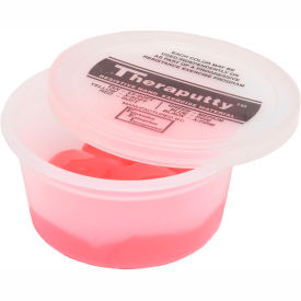 Fabrication Enterprises Inc 10-0901 TheraPutty® Standard Exercise Putty, Red, Soft, 2 Ounce image.