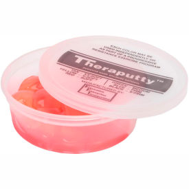 Fabrication Enterprises Inc 10-0906 TheraPutty® Standard Exercise Putty, Red, Soft, 4 Ounce image.
