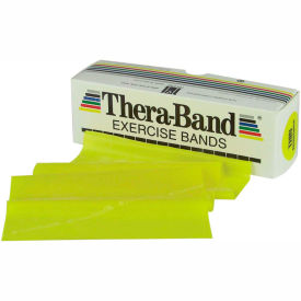 Fabrication Enterprises Inc 10-1000 Thera-Band™ Latex Exercise Band, Yellow, 6 Yard Roll/Box image.