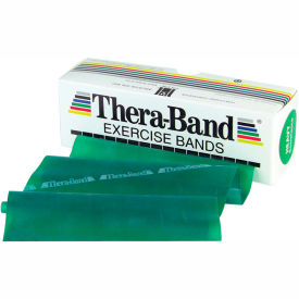 Fabrication Enterprises Inc 10-1002 Thera-Band™ Latex Exercise Band, Green, 6 Yard Roll/Box image.