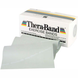 Fabrication Enterprises Inc 10-1017 Thera-Band™ Latex Exercise Band, Silver, 6 Yard Roll/Box image.